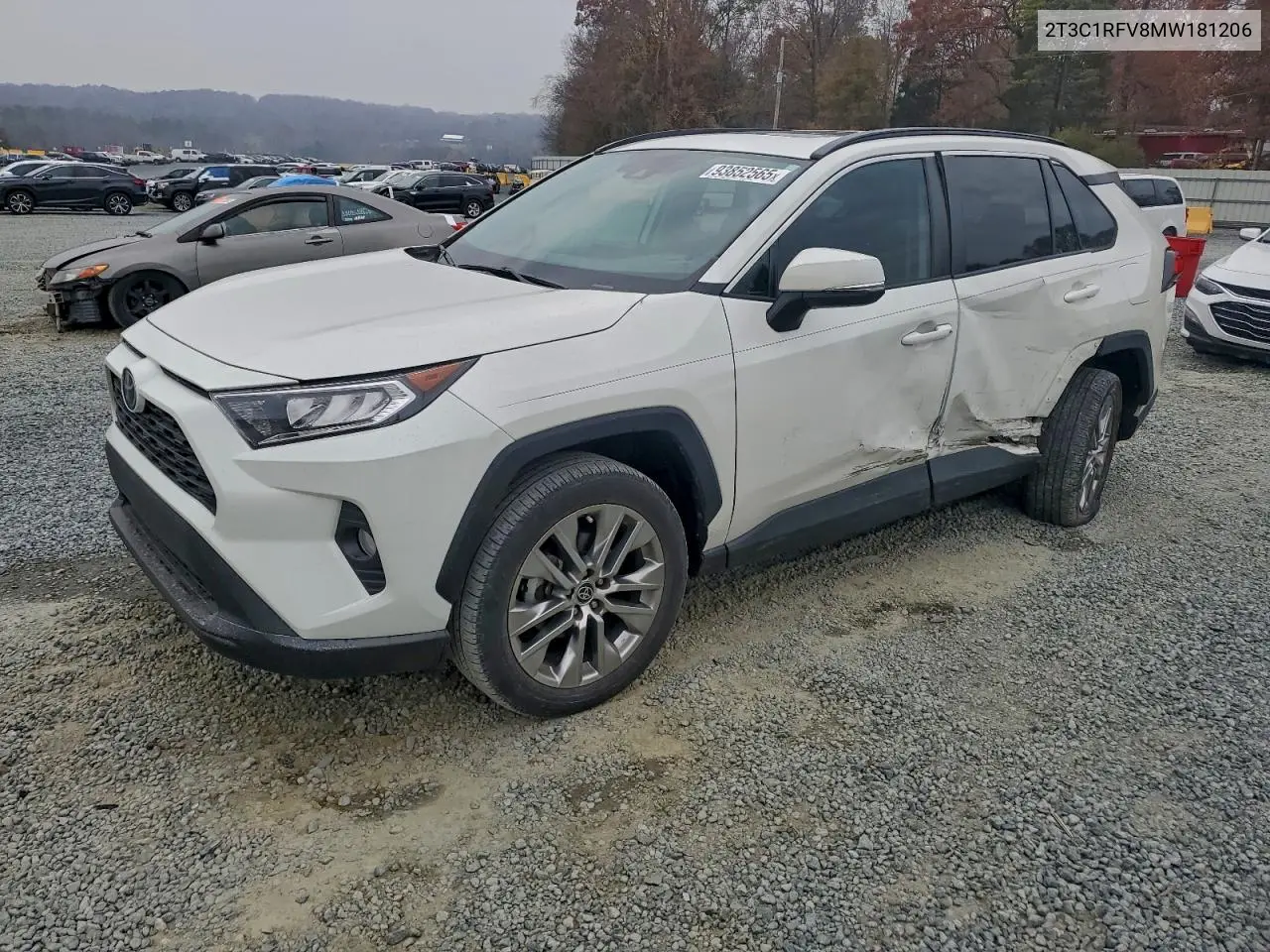 2T3C1RFV8MW181206 2021 Toyota Rav4 Xle Premium