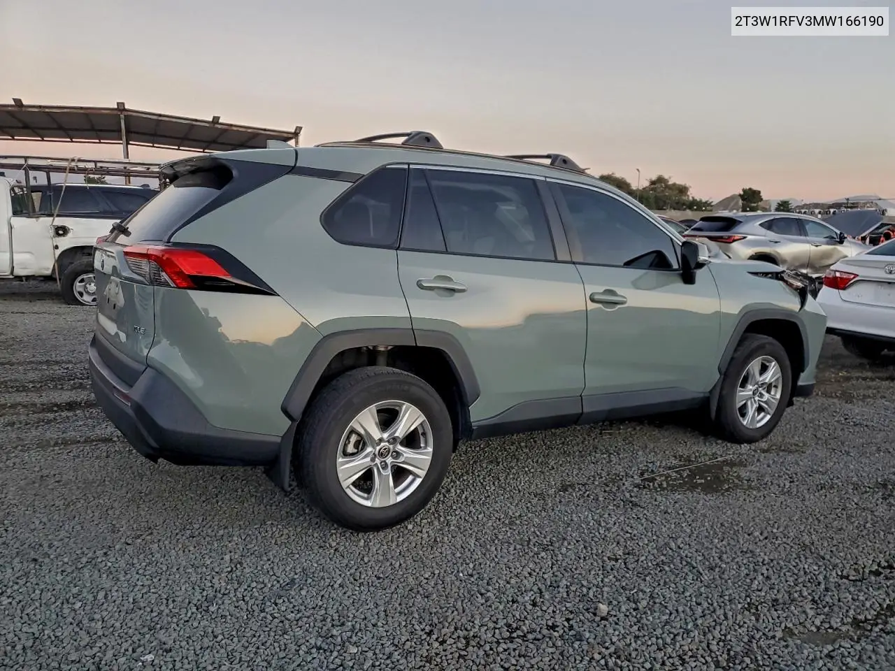 2T3W1RFV3MW166190 2021 Toyota Rav4 Xle