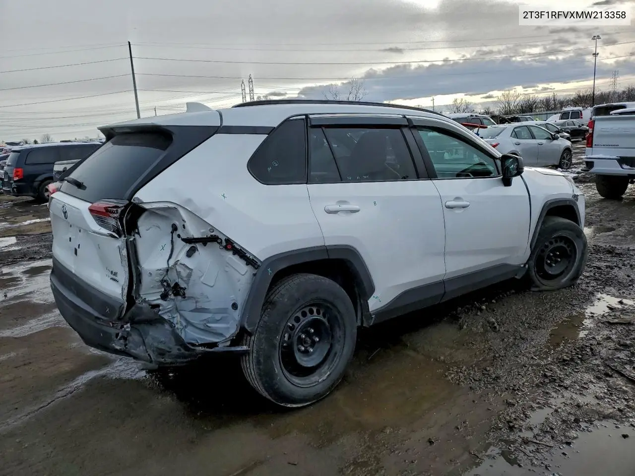 2T3F1RFVXMW213358 2021 Toyota Rav4 Le