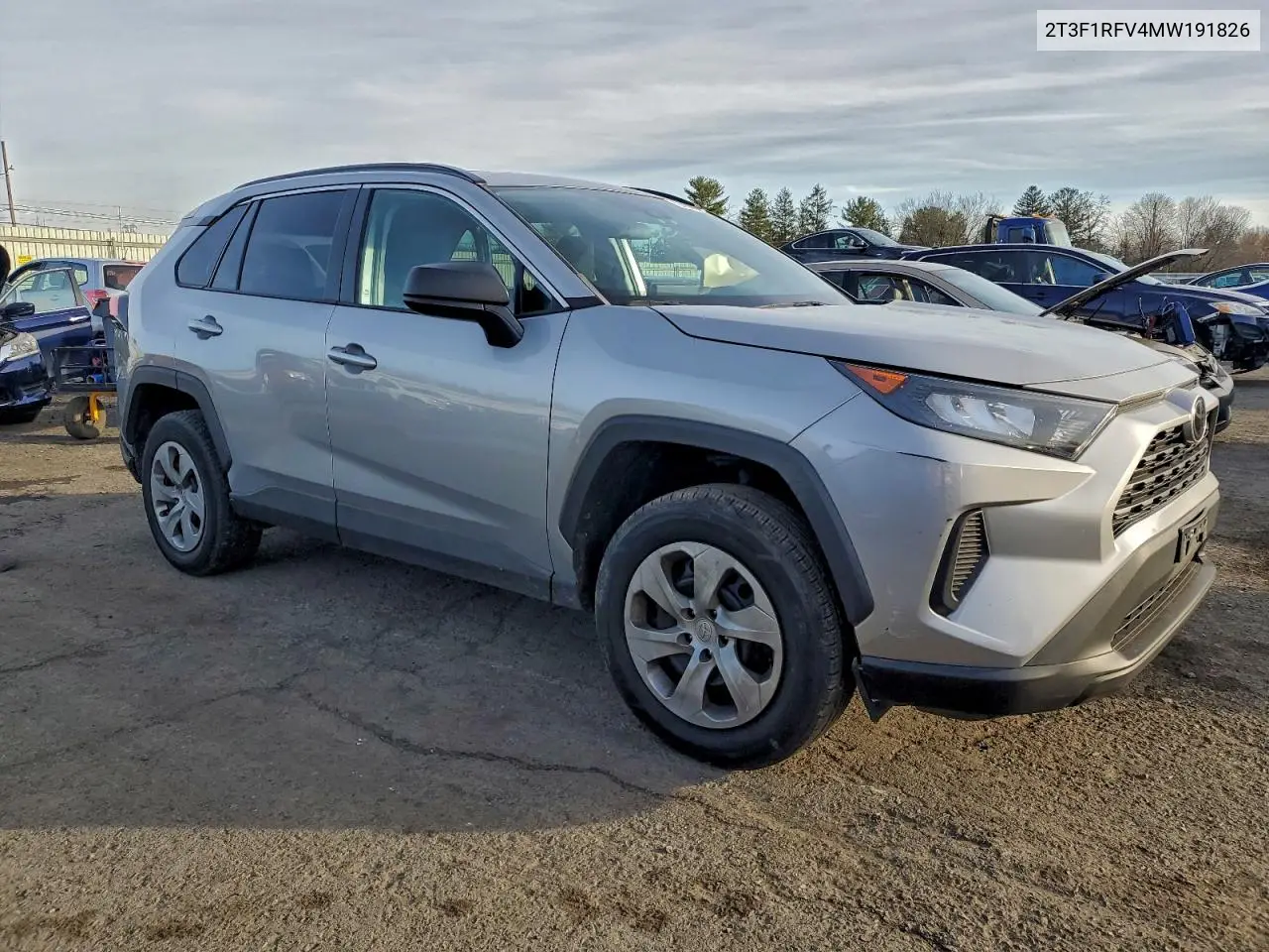 2T3F1RFV4MW191826 2021 Toyota Rav4 Le