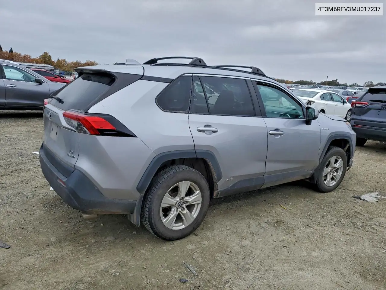 4T3M6RFV3MU017237 2021 Toyota Rav4 Le