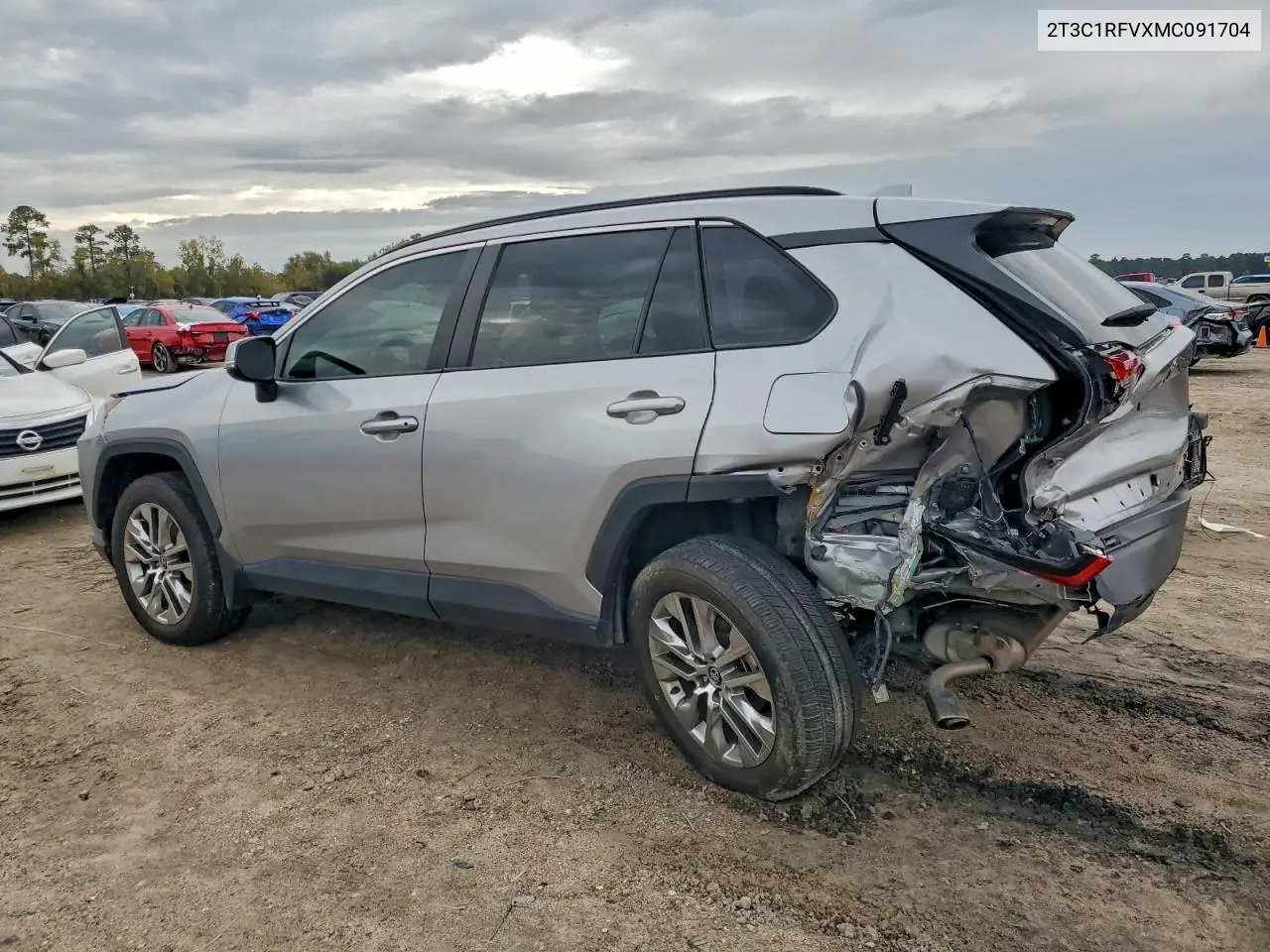 2T3C1RFVXMC091704 2021 Toyota Rav4 Xle Premium