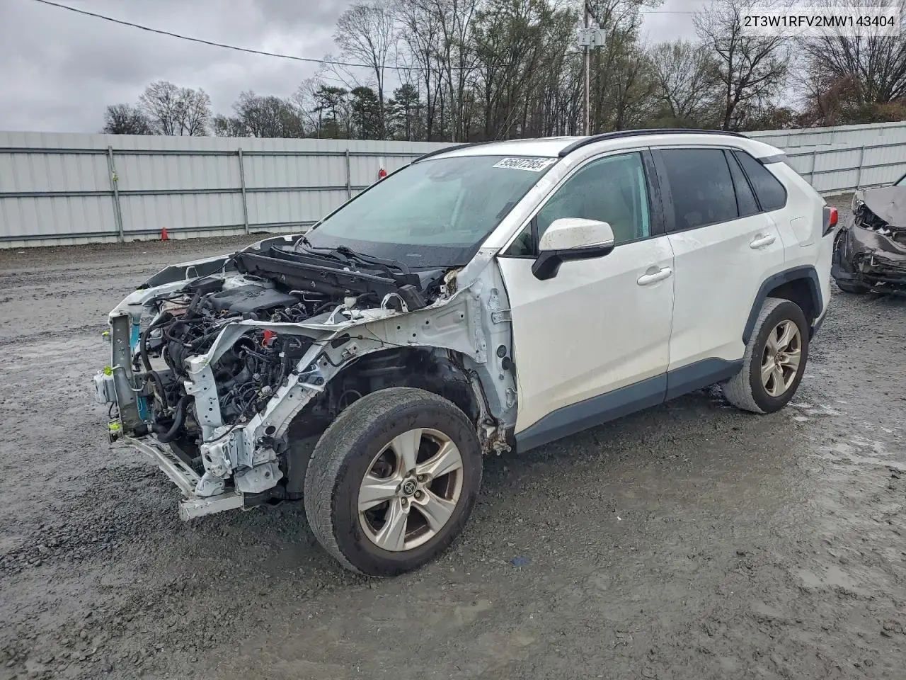 2T3W1RFV2MW143404 2021 Toyota Rav4 Xle