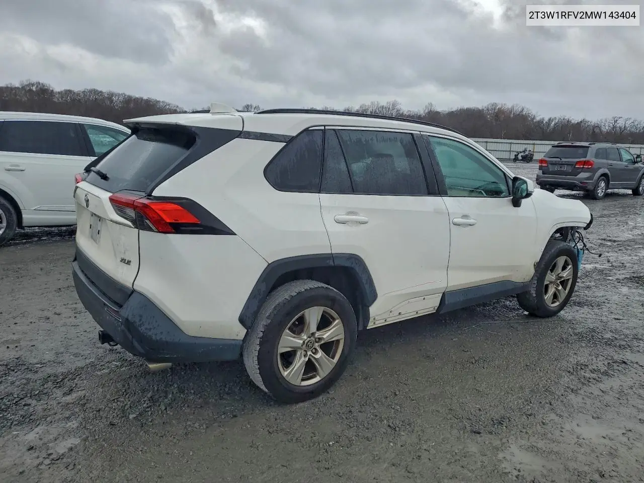 2T3W1RFV2MW143404 2021 Toyota Rav4 Xle
