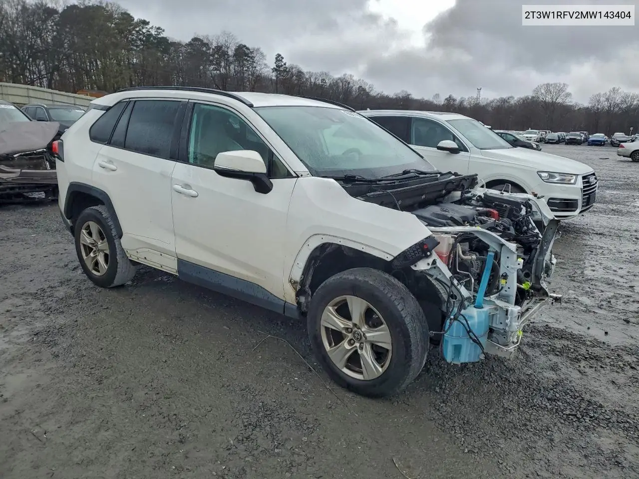 2T3W1RFV2MW143404 2021 Toyota Rav4 Xle