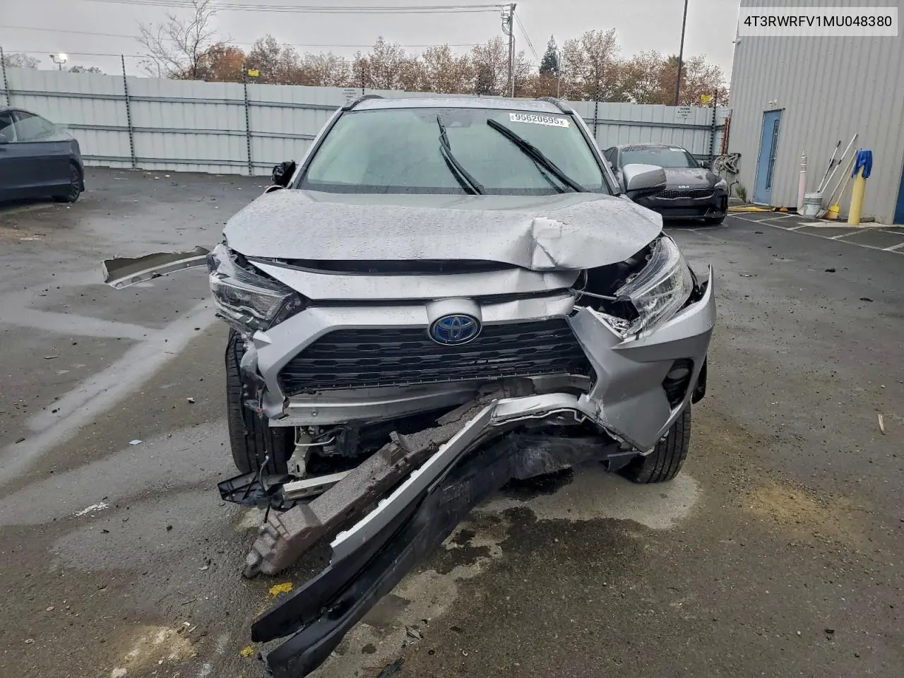 4T3RWRFV1MU048380 2021 Toyota Rav4 Xle