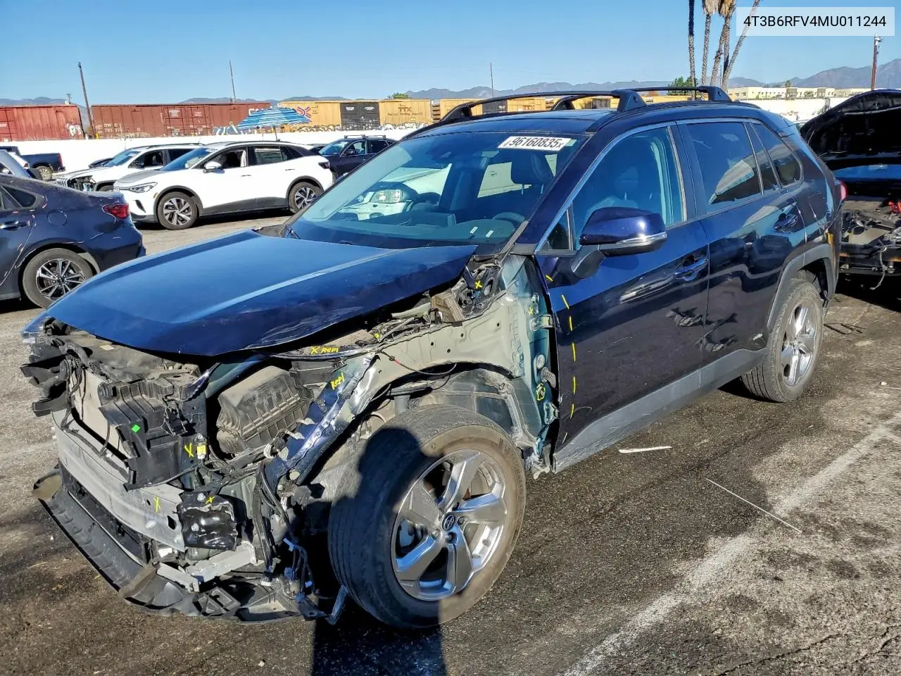 4T3B6RFV4MU011244 2021 Toyota Rav4 Xle Premium