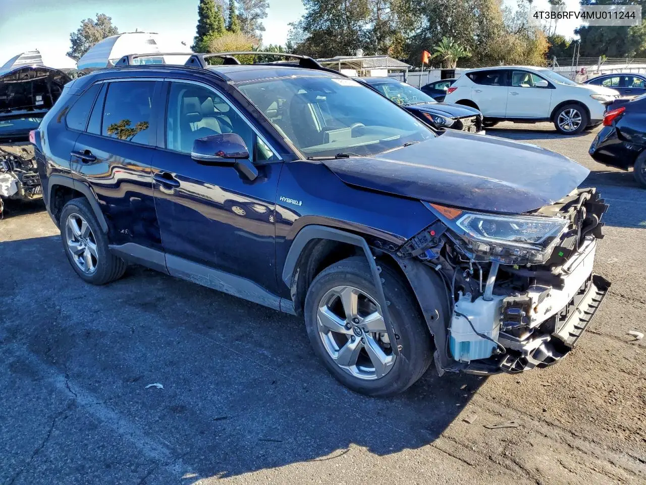 4T3B6RFV4MU011244 2021 Toyota Rav4 Xle Premium