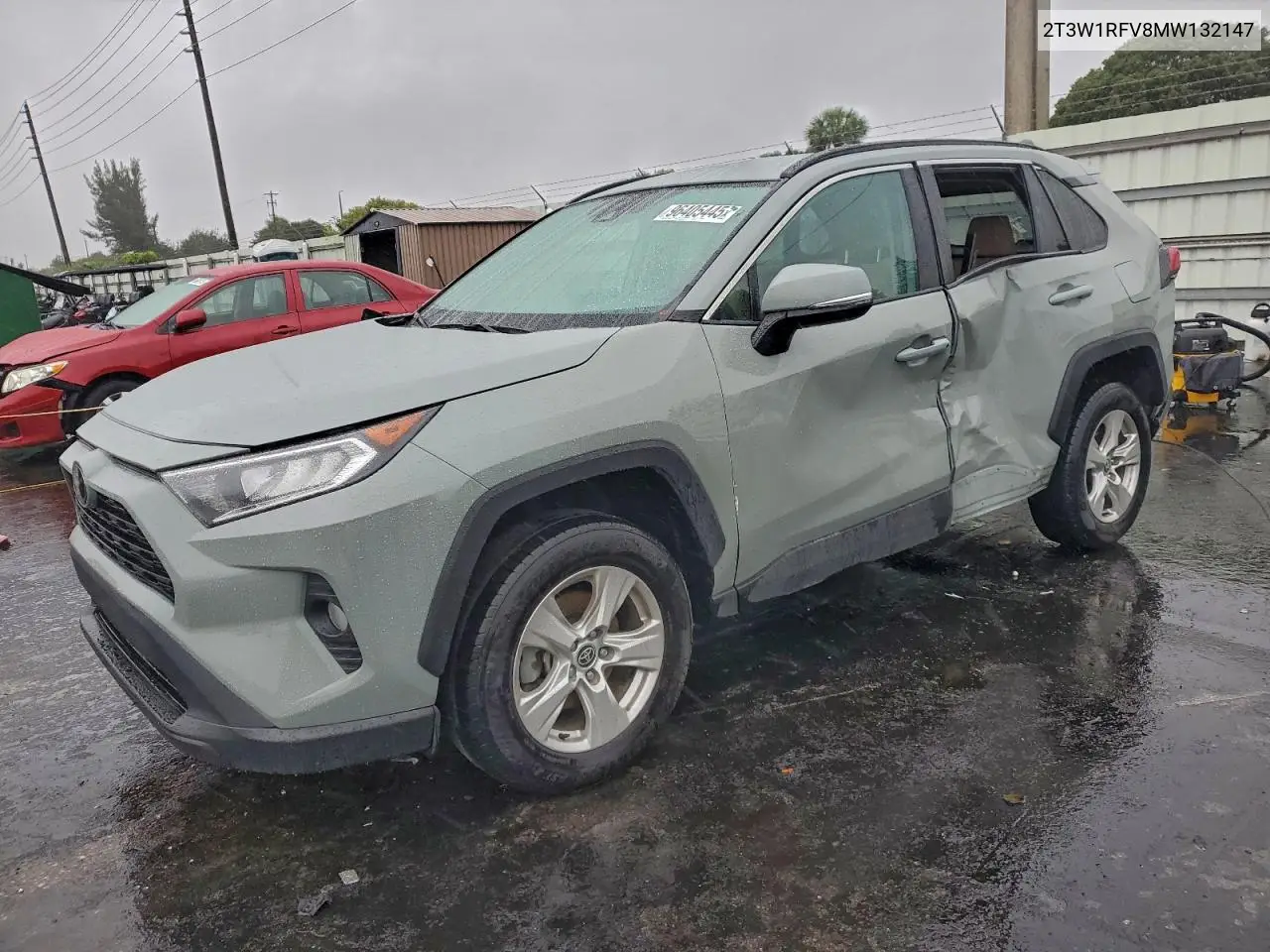 2T3W1RFV8MW132147 2021 Toyota Rav4 Xle