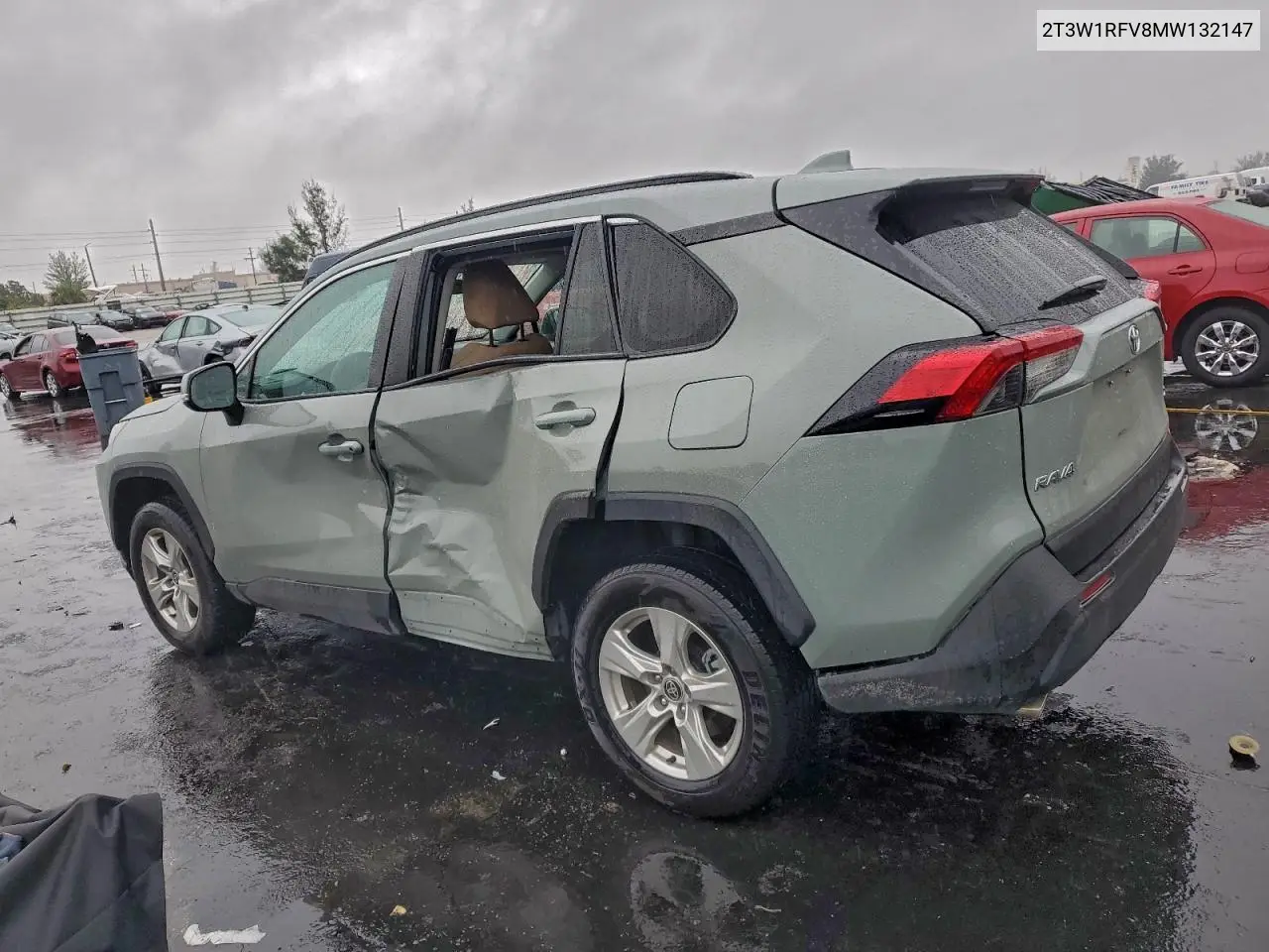 2T3W1RFV8MW132147 2021 Toyota Rav4 Xle