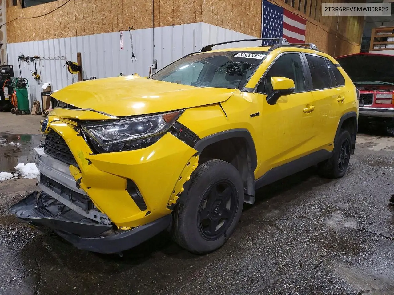 2T3R6RFV5MW008822 2021 Toyota Rav4 Xle