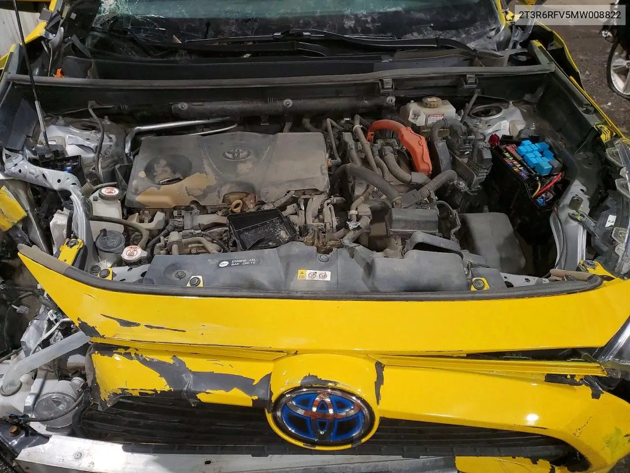 2T3R6RFV5MW008822 2021 Toyota Rav4 Xle