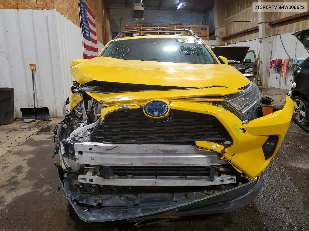 2T3R6RFV5MW008822 2021 Toyota Rav4 Xle