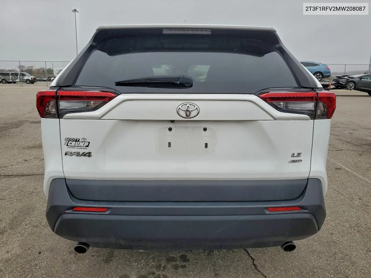 2T3F1RFV2MW208087 2021 Toyota Rav4 Le