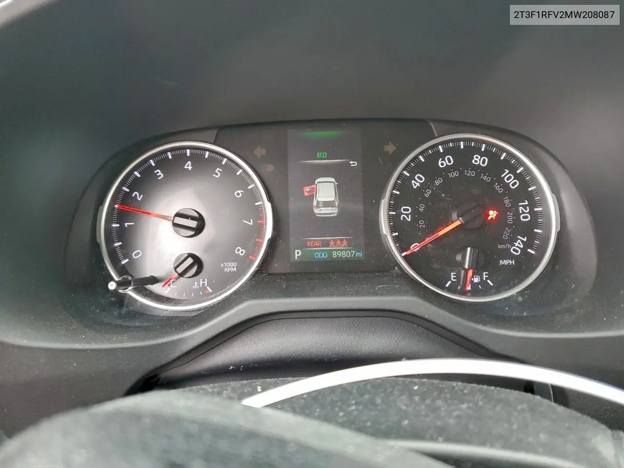 2T3F1RFV2MW208087 2021 Toyota Rav4 Le