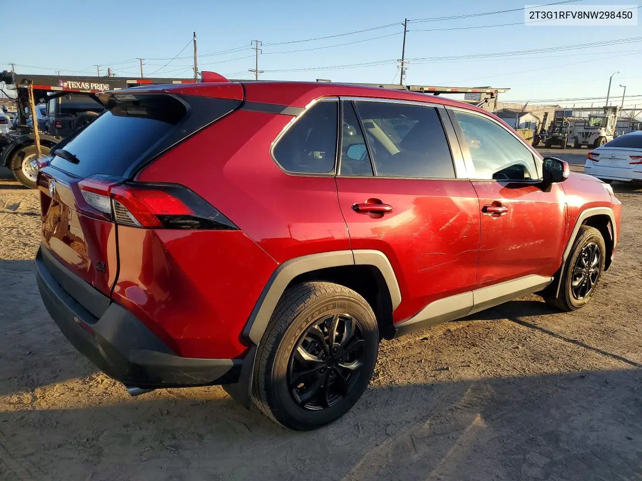 2T3G1RFV8NW298450 2022 Toyota Rav4 Le