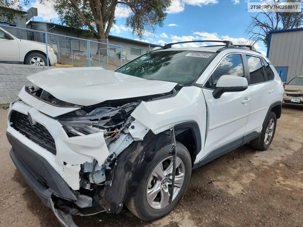 2T3P1RFV7NC288817 2022 Toyota Rav4 Xle