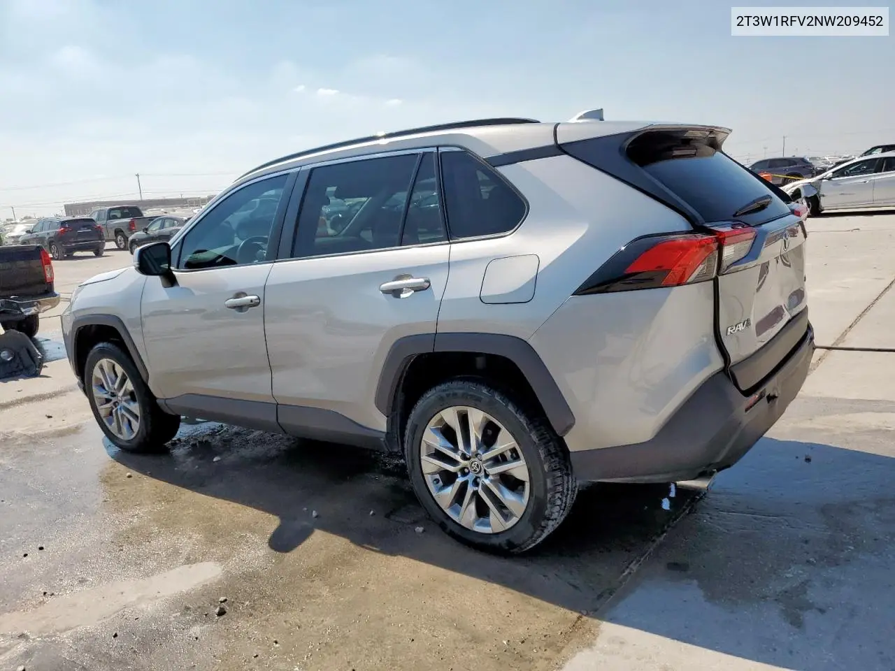 2T3W1RFV2NW209452 2022 Toyota Rav4 Xle