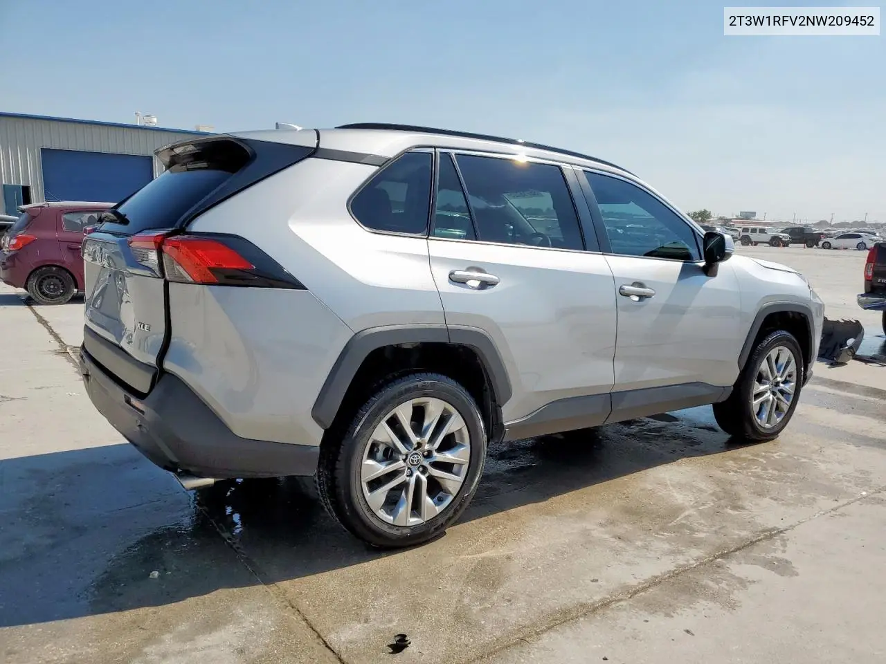 2T3W1RFV2NW209452 2022 Toyota Rav4 Xle