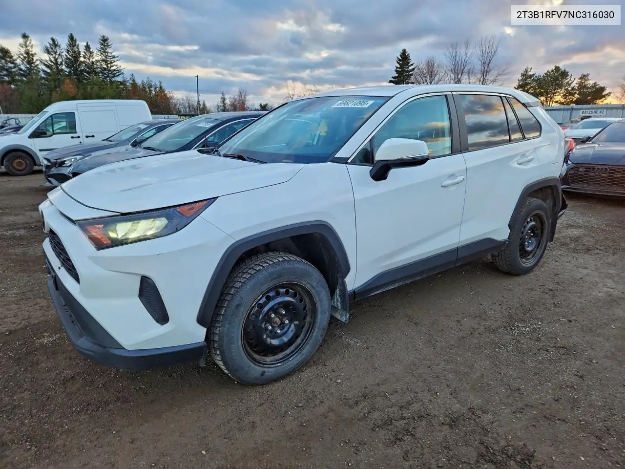 2T3B1RFV7NC316030 2022 Toyota Rav4 Le