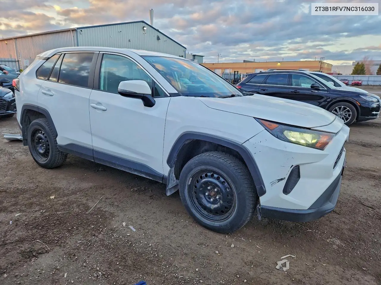 2T3B1RFV7NC316030 2022 Toyota Rav4 Le