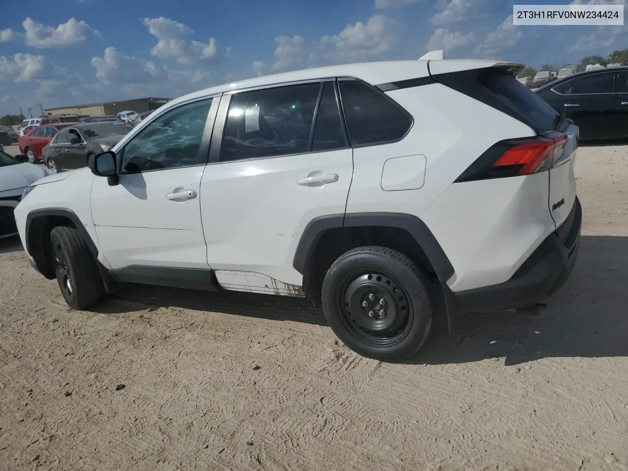 2T3H1RFV0NW234424 2022 Toyota Rav4 Le