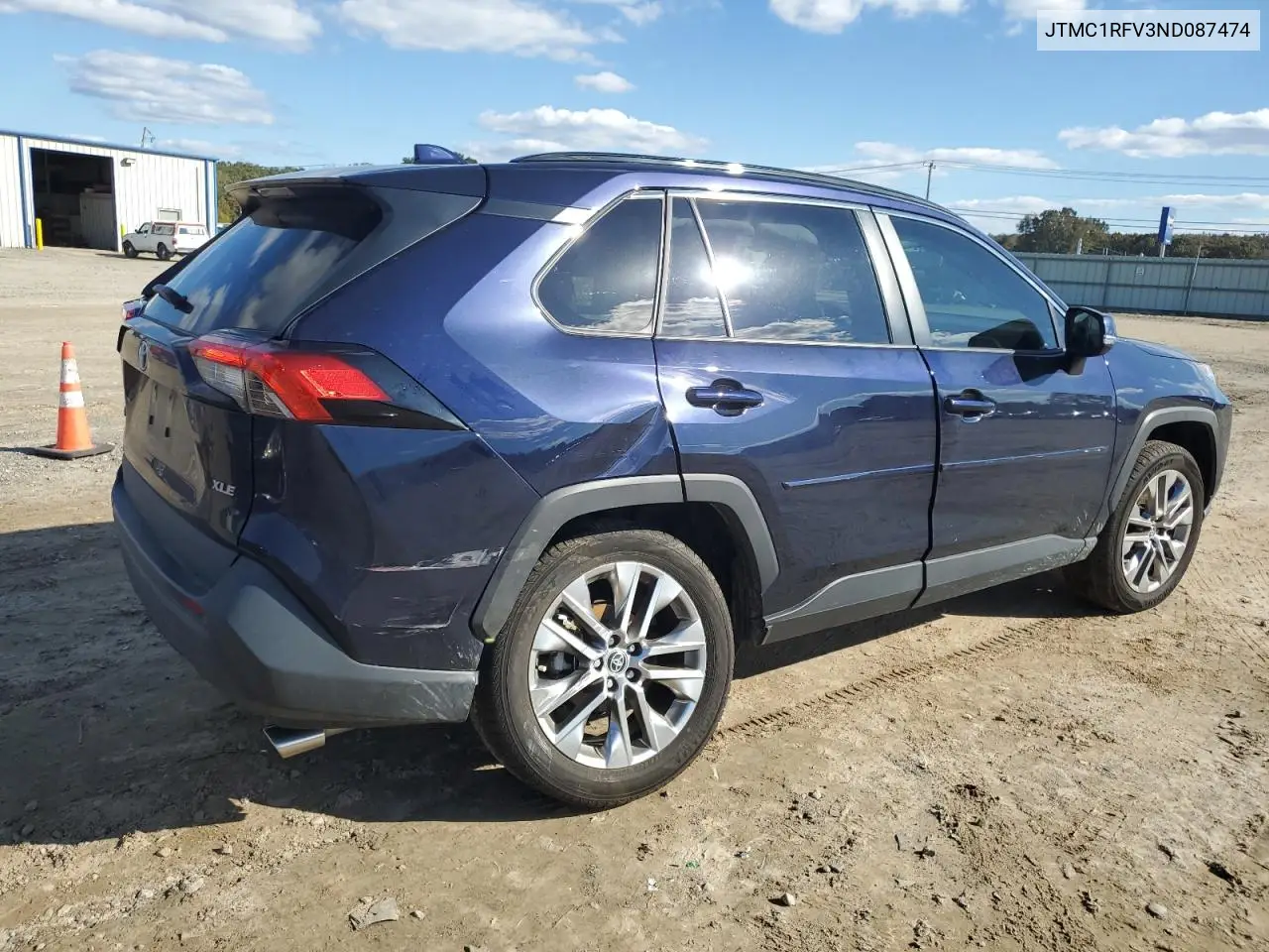 JTMC1RFV3ND087474 2022 Toyota Rav4 Xle Premium