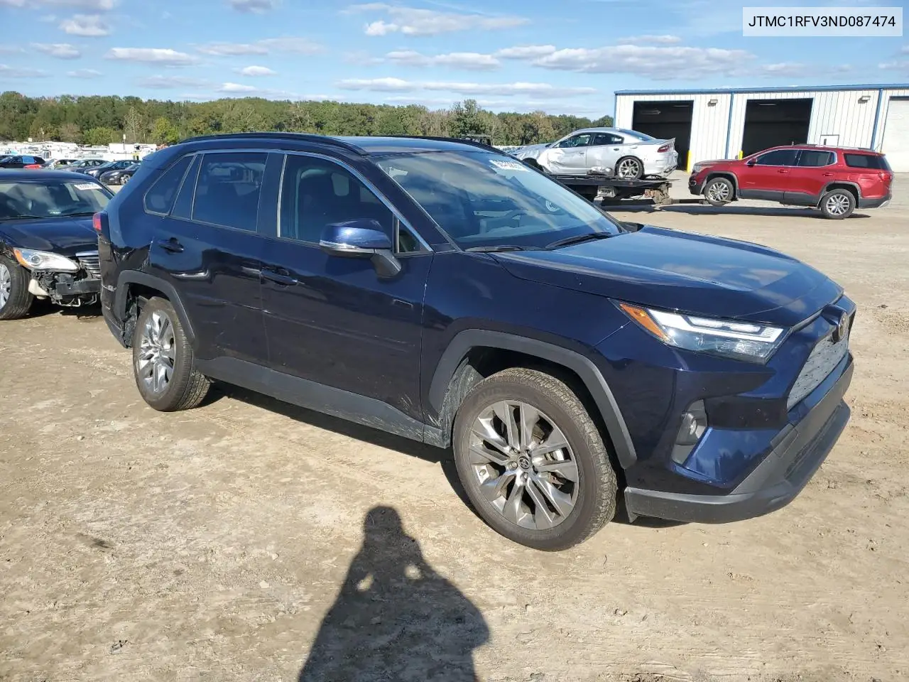 JTMC1RFV3ND087474 2022 Toyota Rav4 Xle Premium