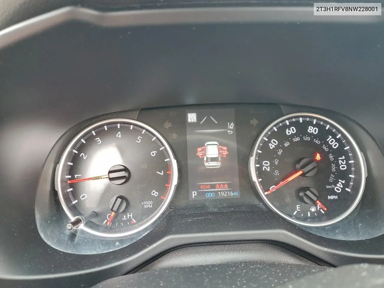 2T3H1RFV8NW228001 2022 Toyota Rav4 Le