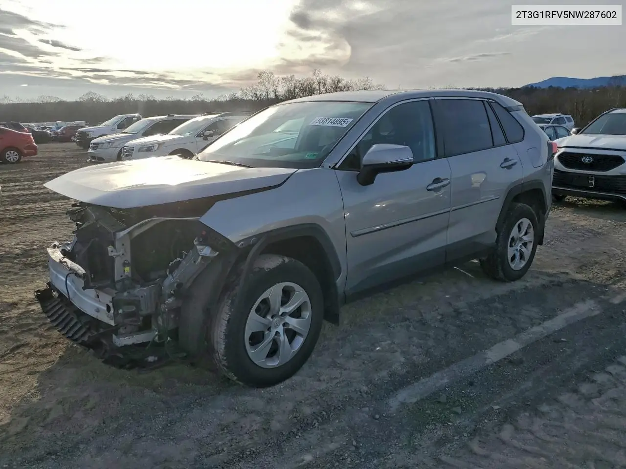 2T3G1RFV5NW287602 2022 Toyota Rav4 Le
