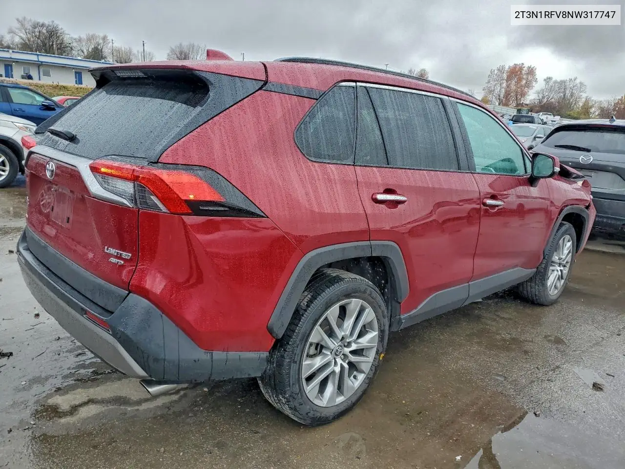 2T3N1RFV8NW317747 2022 Toyota Rav4 Limited