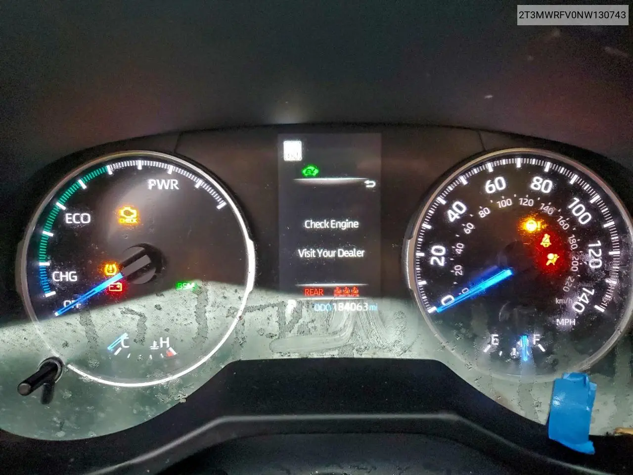 2T3MWRFV0NW130743 2022 Toyota Rav4 Le