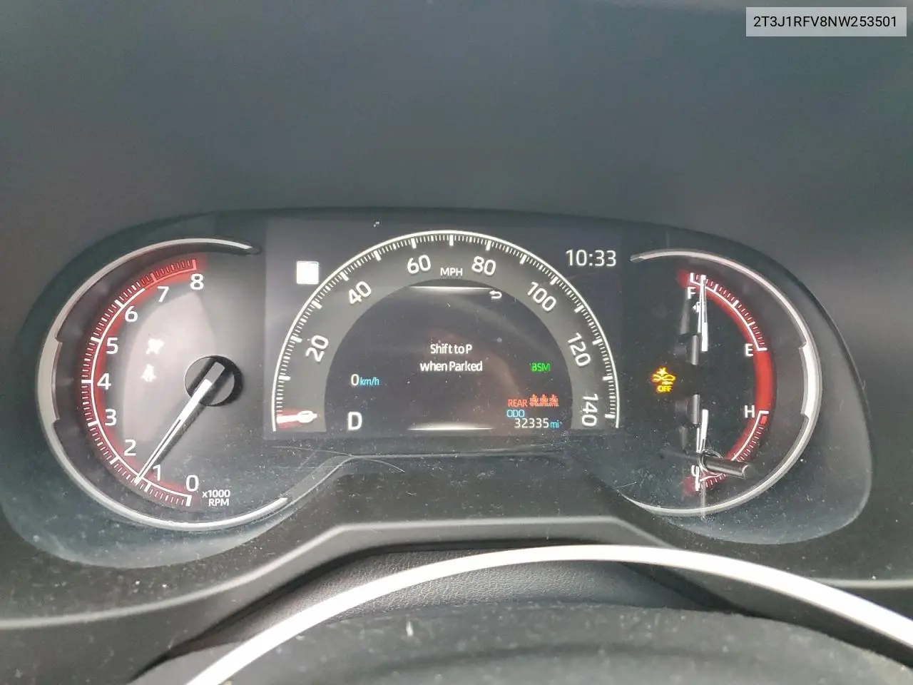 2T3J1RFV8NW253501 2022 Toyota Rav4 Adventure