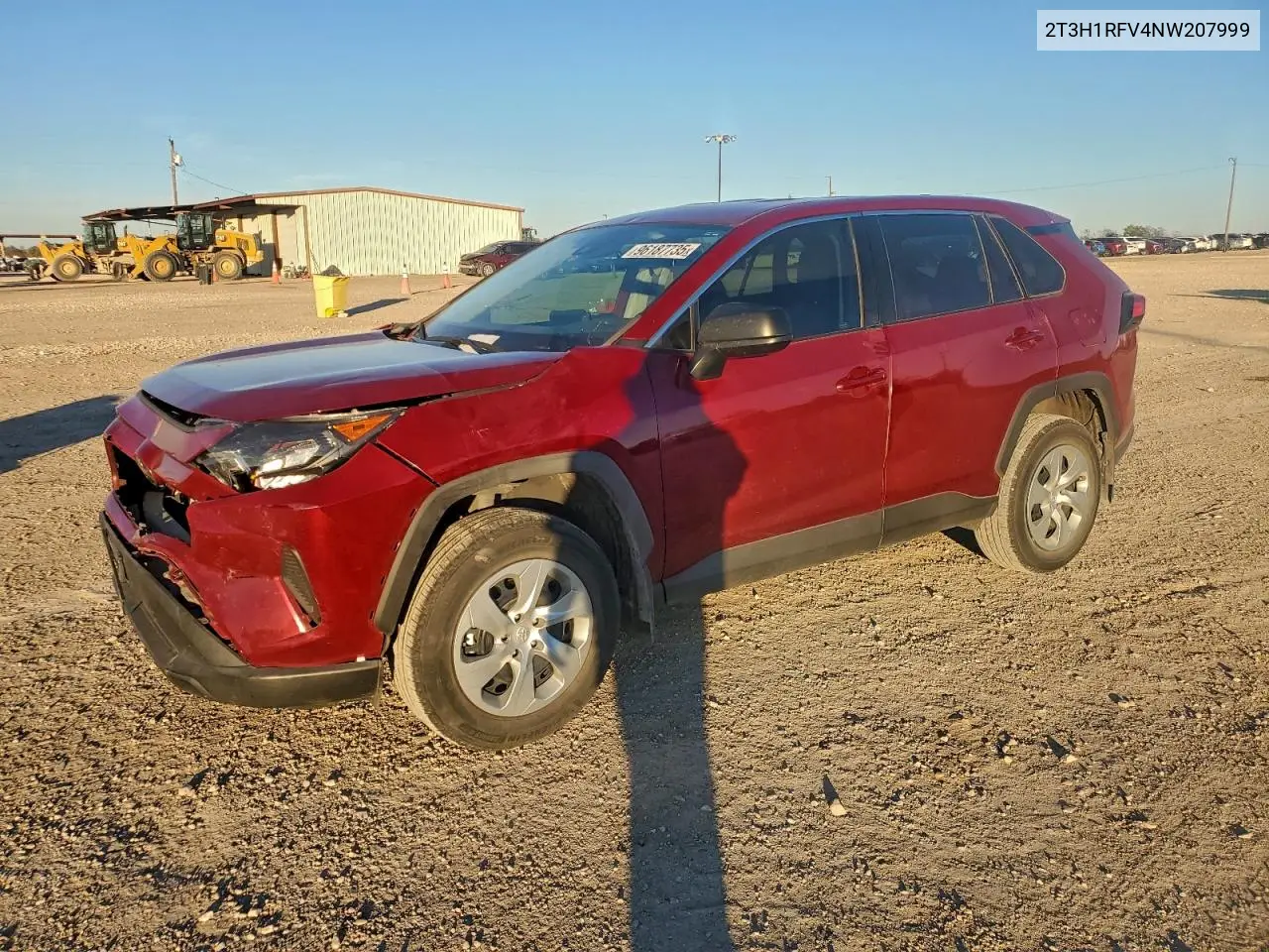 2T3H1RFV4NW207999 2022 Toyota Rav4 Le