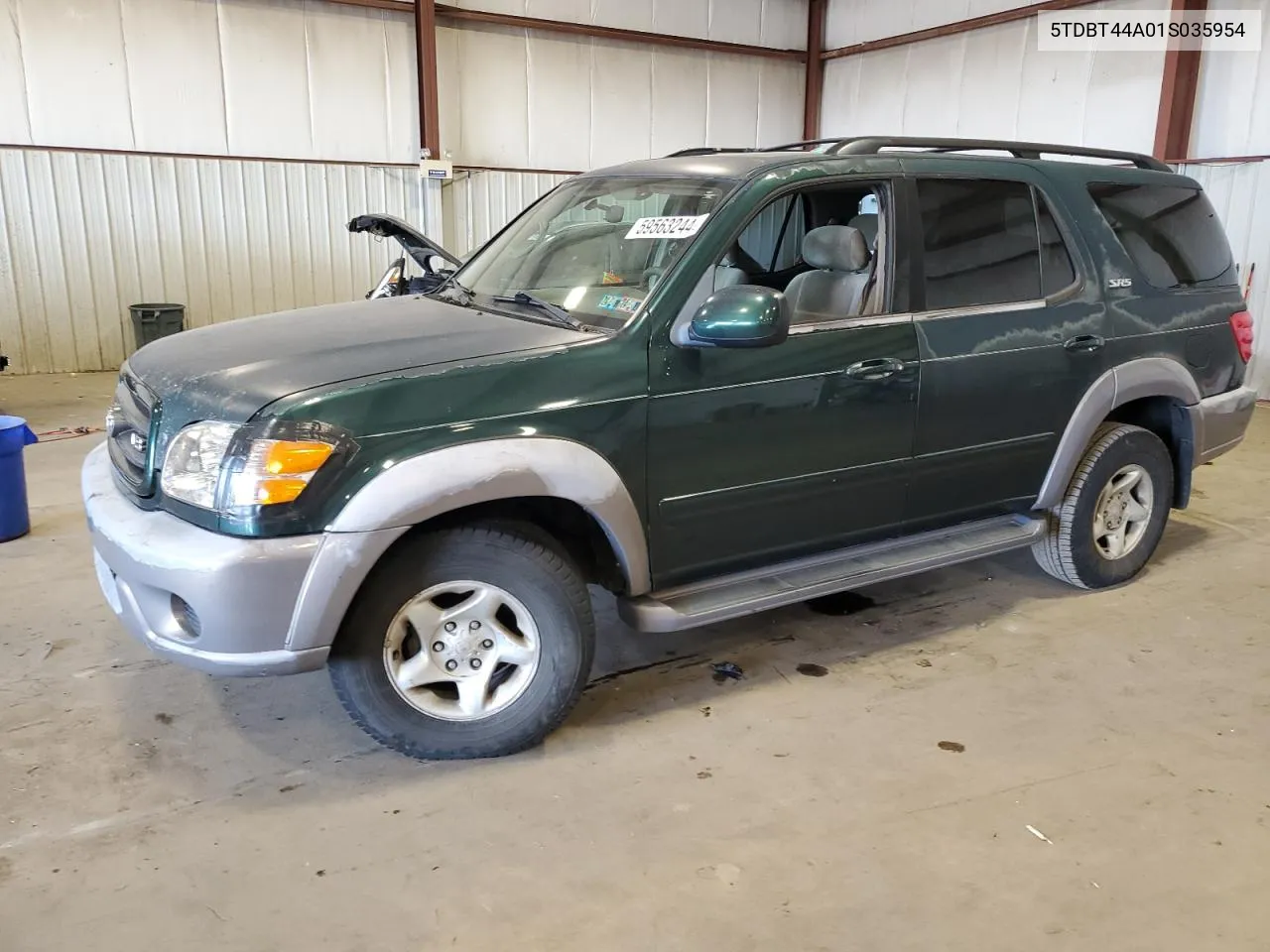 2001 Toyota Sequoia Sr5 VIN: 5TDBT44A01S035954 Lot: 59563244