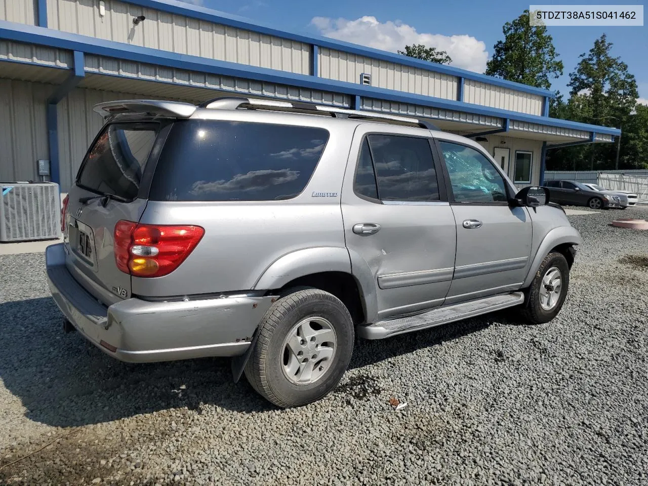 2001 Toyota Sequoia Limited VIN: 5TDZT38A51S041462 Lot: 68380814