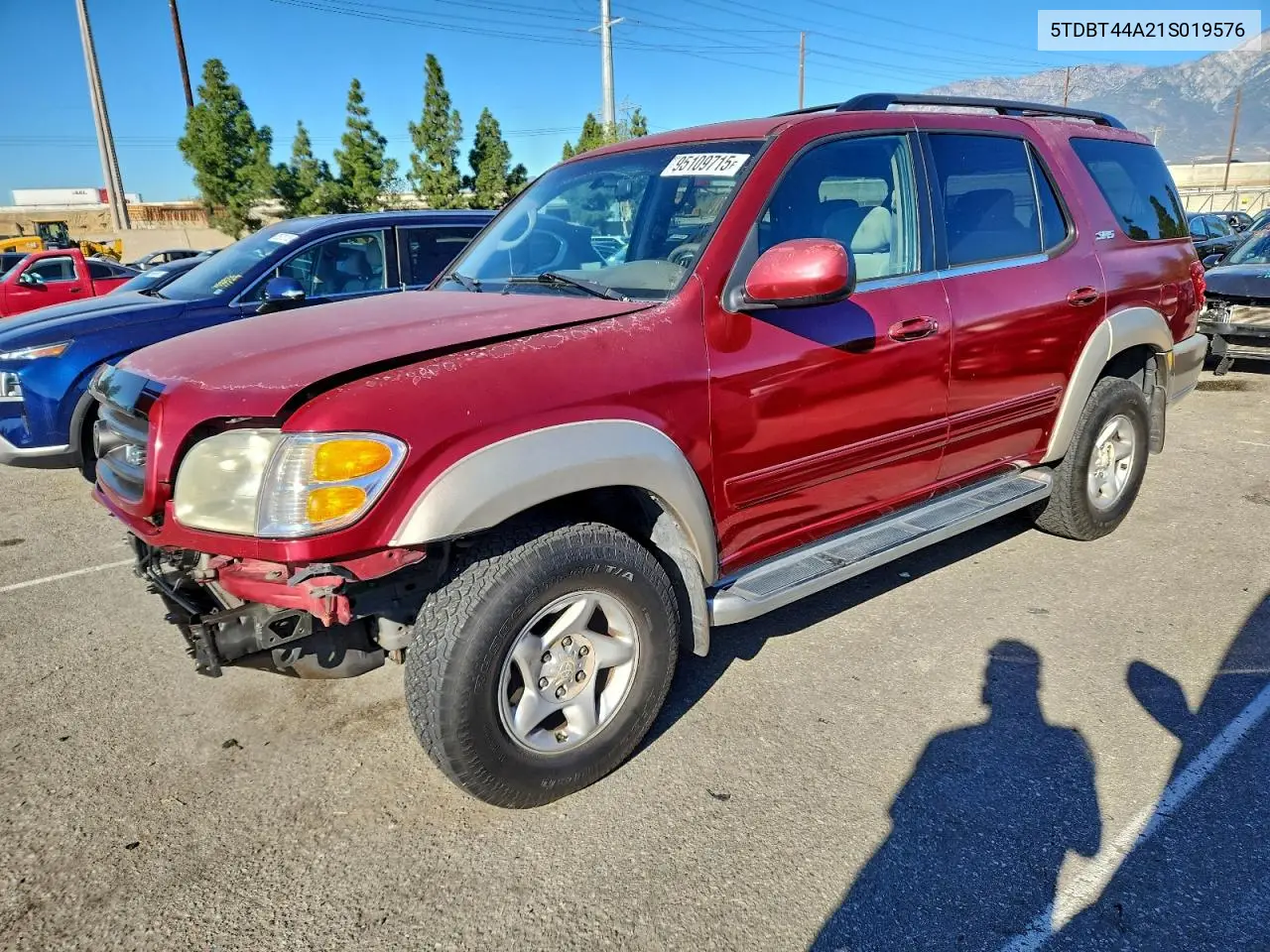 5TDBT44A21S019576 2001 Toyota Sequoia Sr5