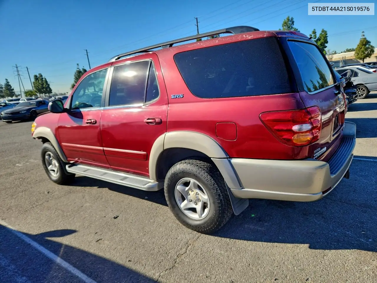 5TDBT44A21S019576 2001 Toyota Sequoia Sr5