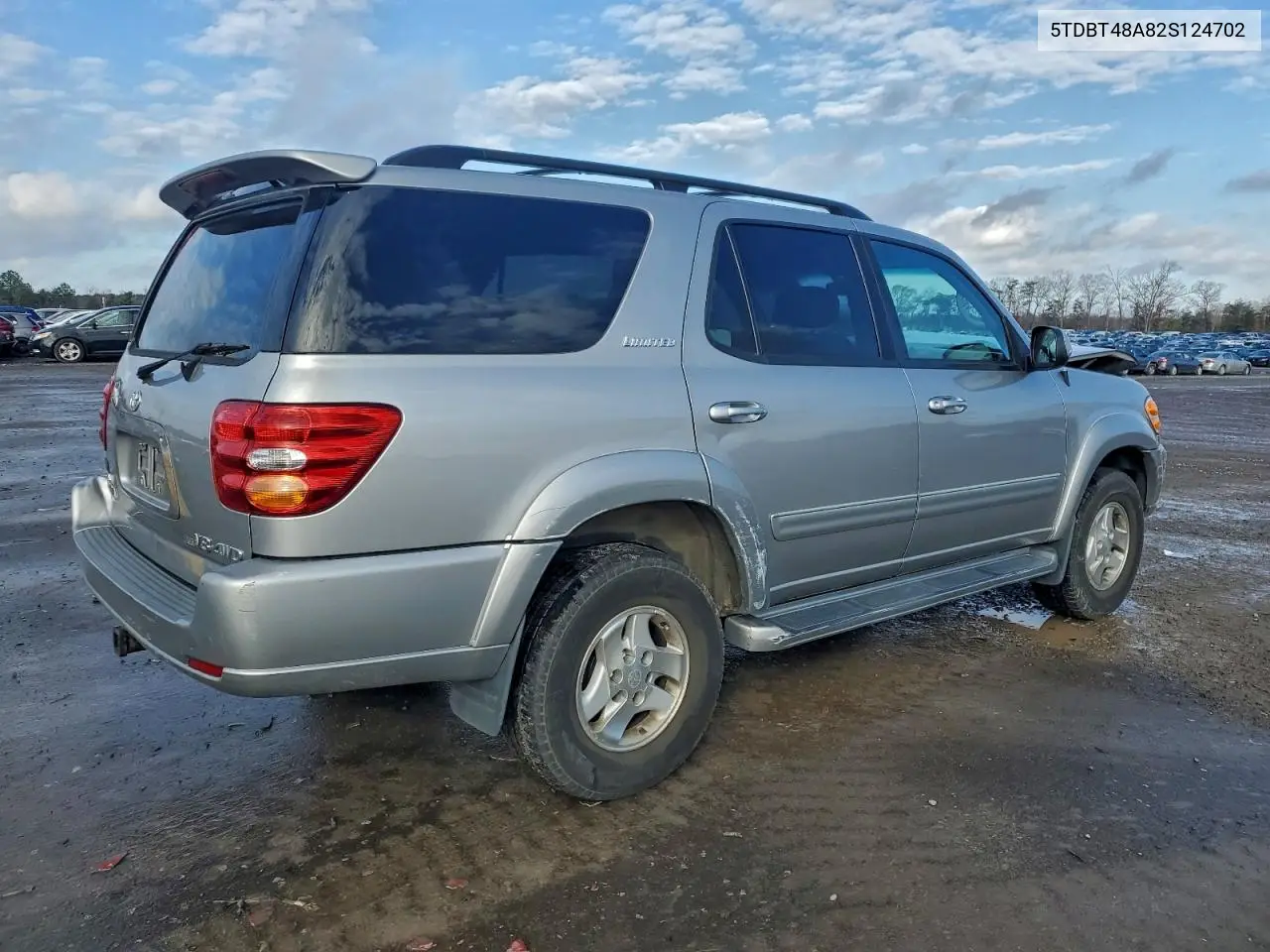 5TDBT48A82S124702 2002 Toyota Sequoia Limited