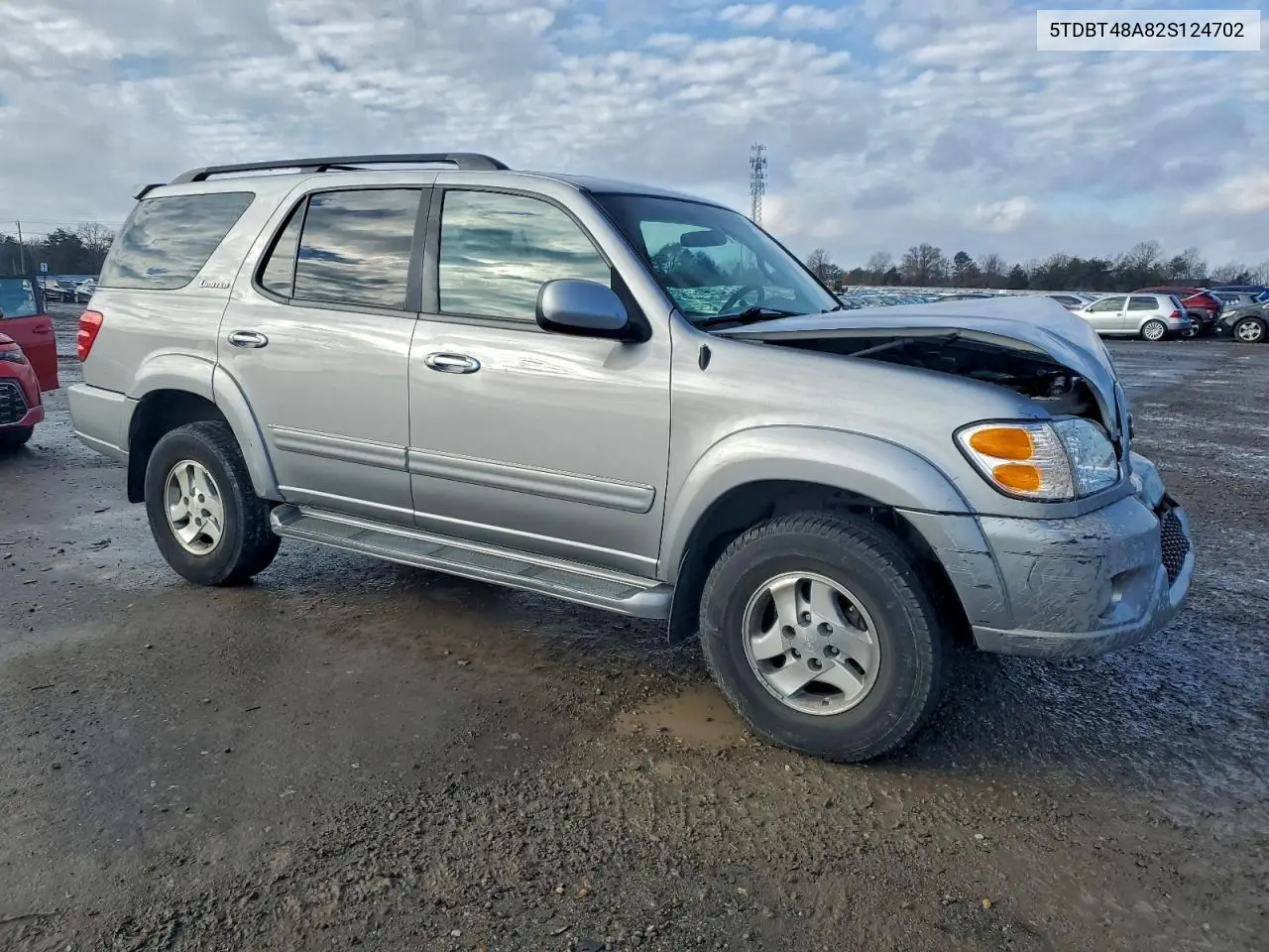 5TDBT48A82S124702 2002 Toyota Sequoia Limited