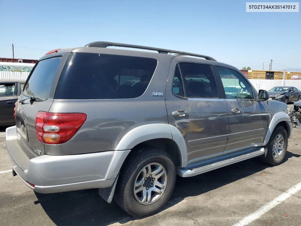 2003 Toyota Sequoia Sr5 VIN: 5TDZT34AX3S147012 Lot: 59066104