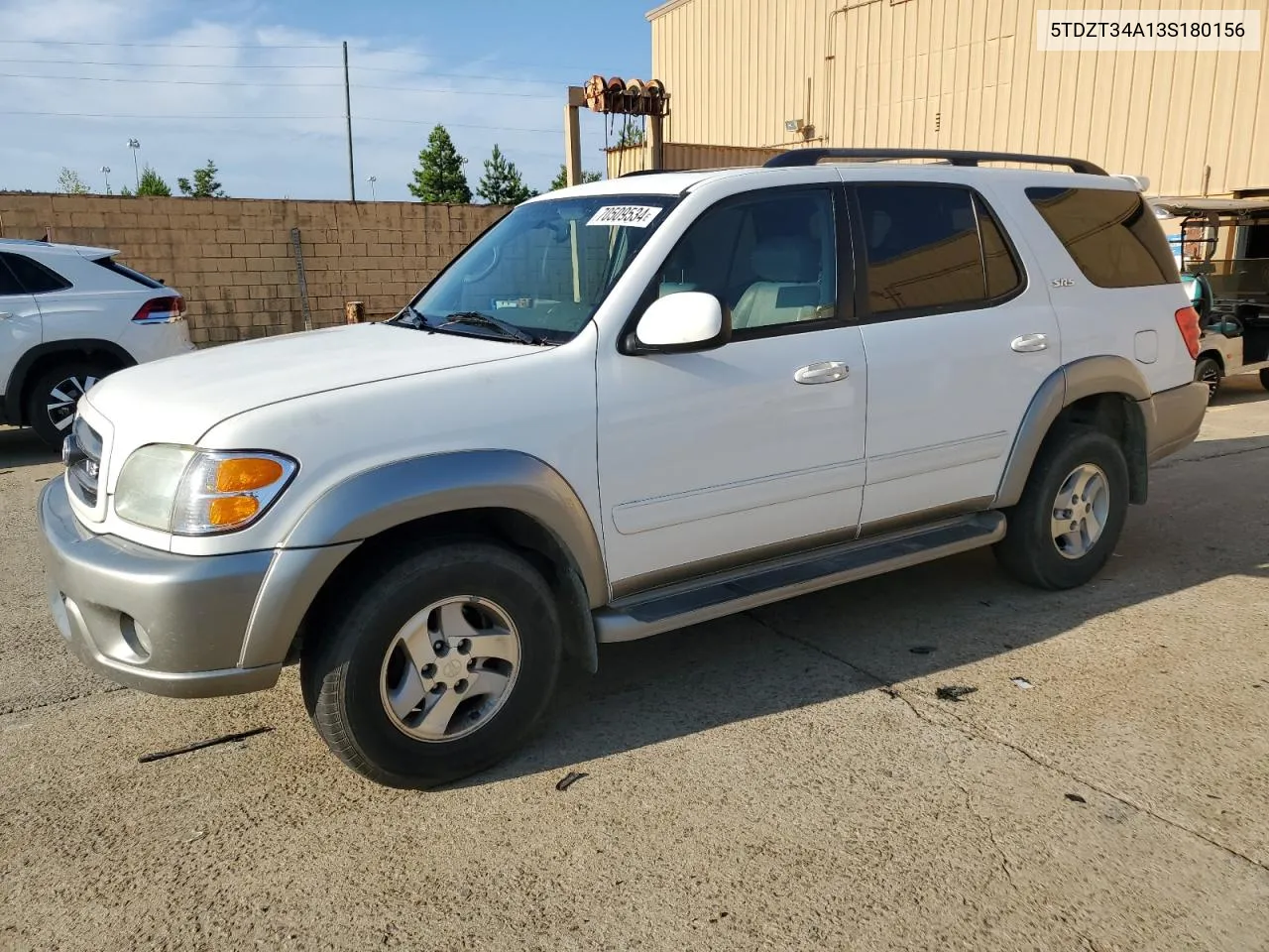 2003 Toyota Sequoia Sr5 VIN: 5TDZT34A13S180156 Lot: 70509534