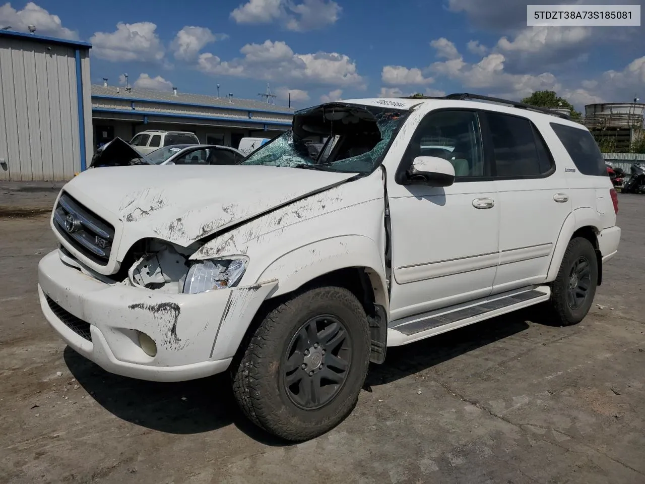 2003 Toyota Sequoia Limited VIN: 5TDZT38A73S185081 Lot: 70802084