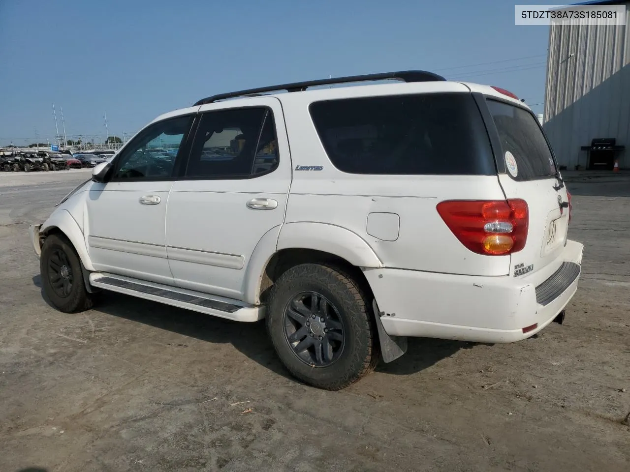 2003 Toyota Sequoia Limited VIN: 5TDZT38A73S185081 Lot: 70802084