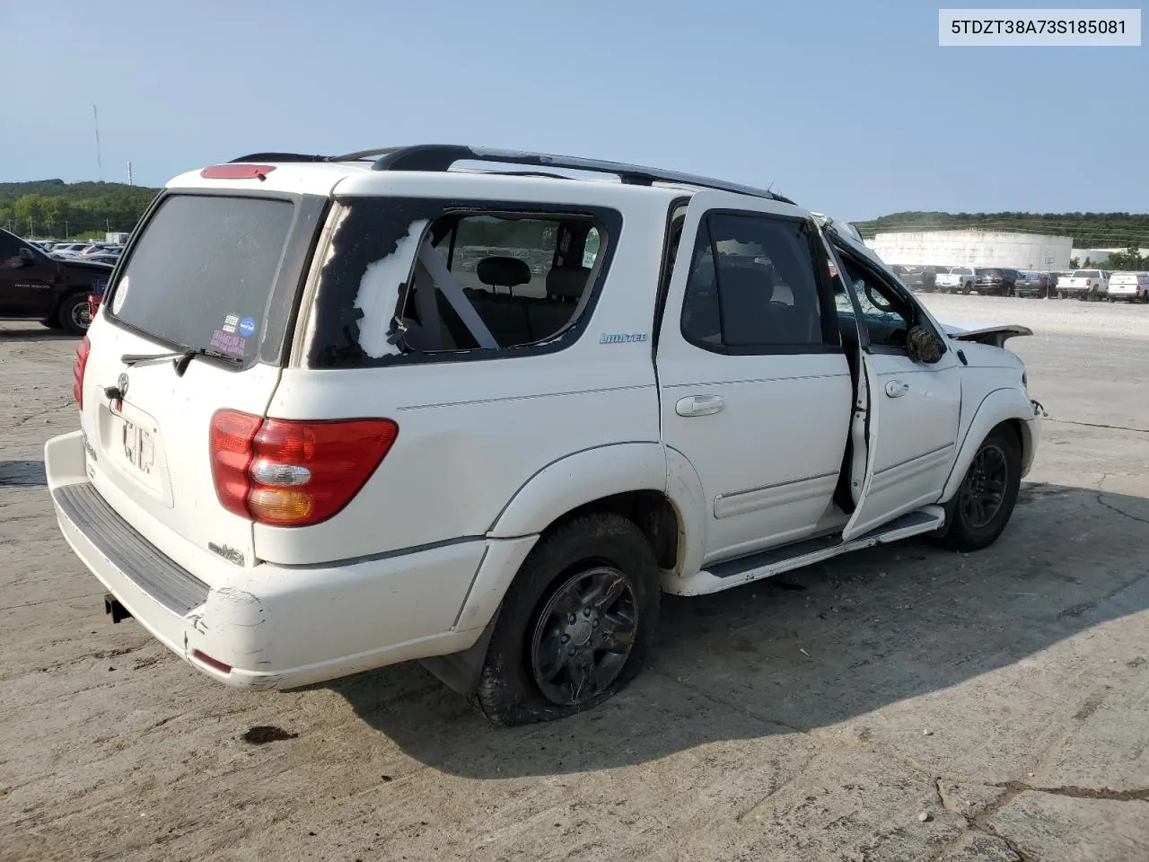 2003 Toyota Sequoia Limited VIN: 5TDZT38A73S185081 Lot: 70802084