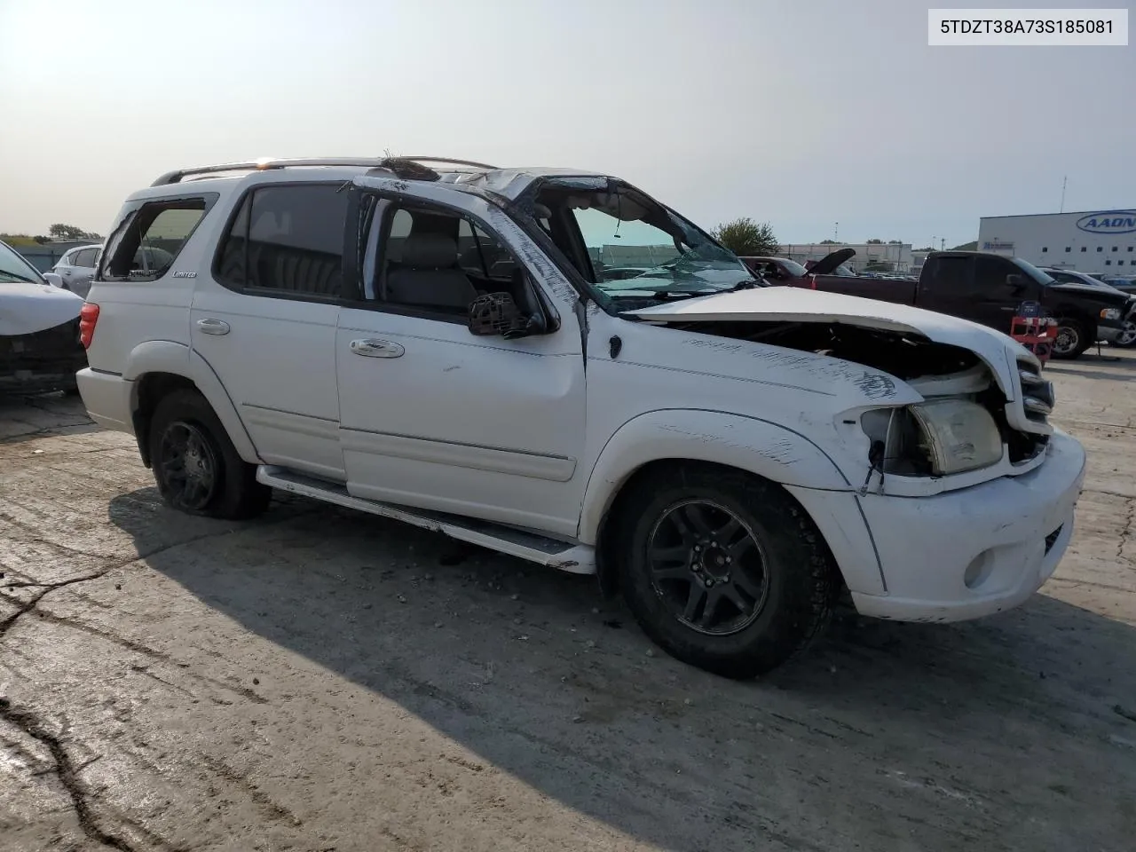 2003 Toyota Sequoia Limited VIN: 5TDZT38A73S185081 Lot: 70802084