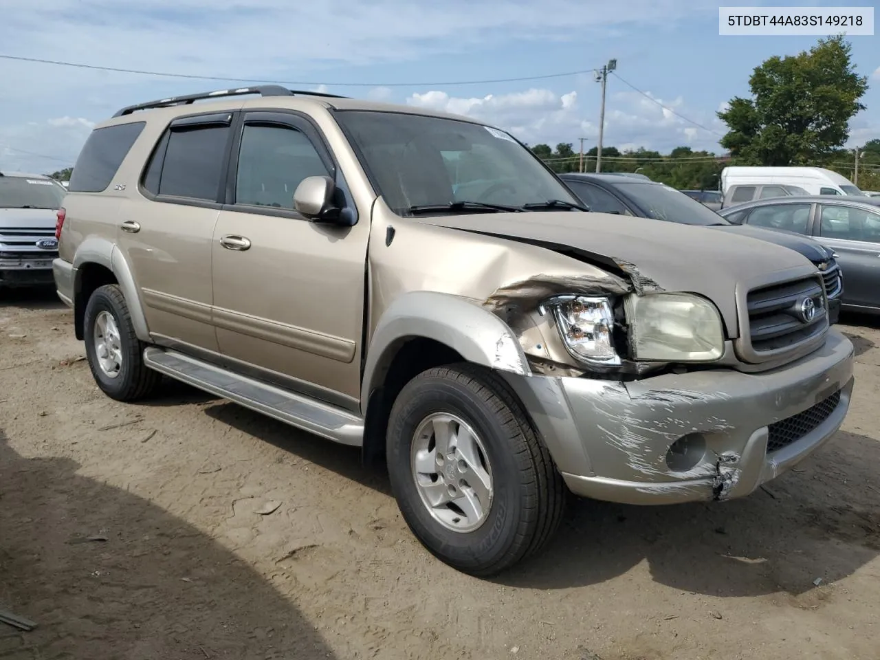 2003 Toyota Sequoia Sr5 VIN: 5TDBT44A83S149218 Lot: 71636694