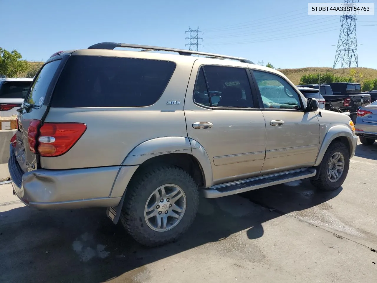 2003 Toyota Sequoia Sr5 VIN: 5TDBT44A33S154763 Lot: 72621774