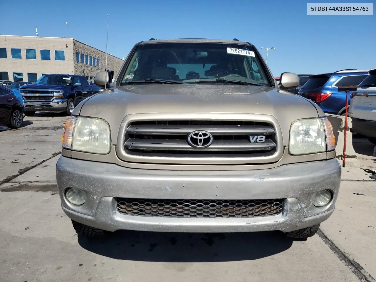 2003 Toyota Sequoia Sr5 VIN: 5TDBT44A33S154763 Lot: 72621774