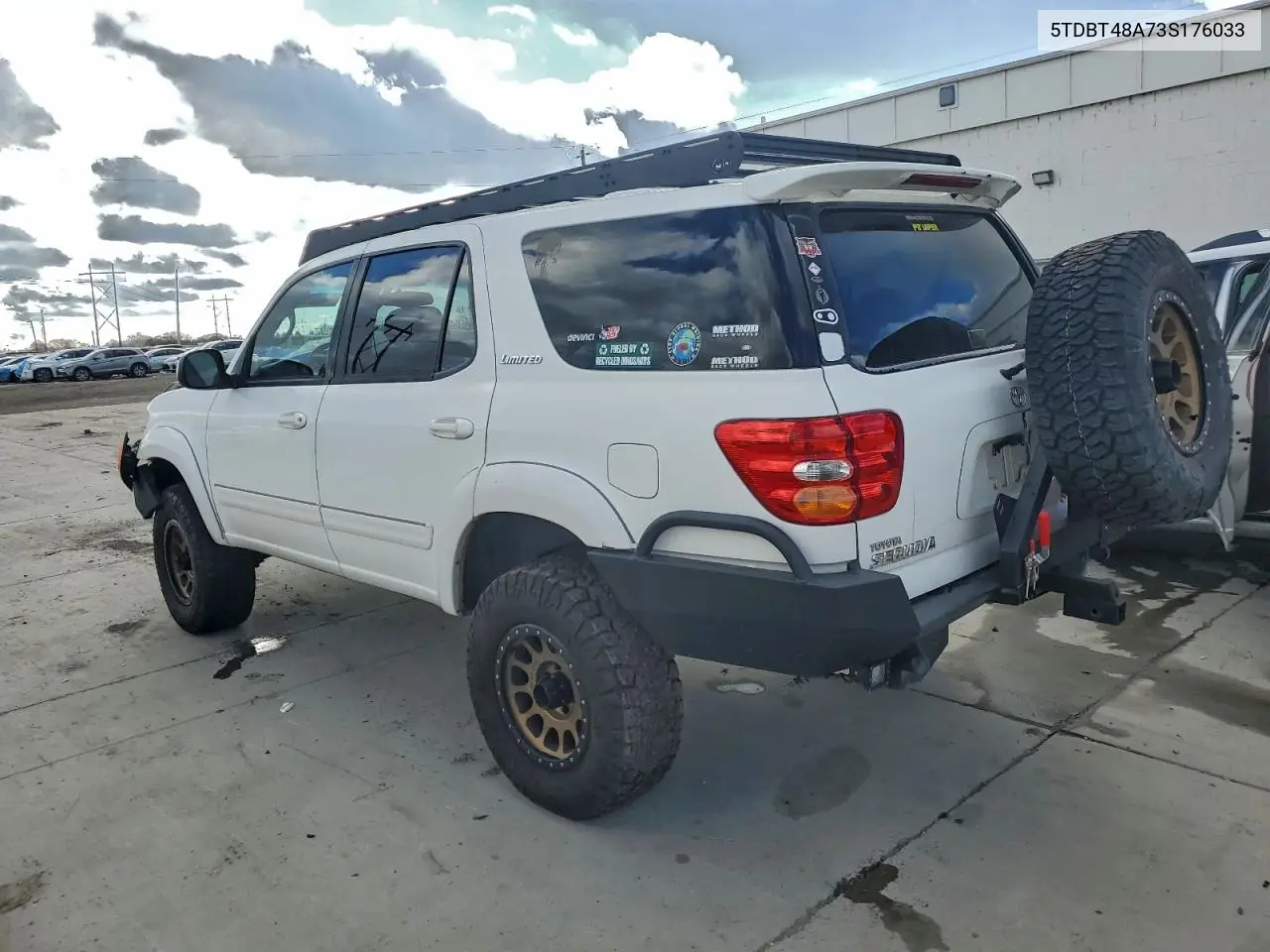 5TDBT48A73S176033 2003 Toyota Sequoia Limited